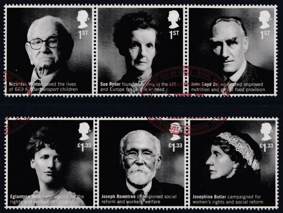 2016 British Humanitarians set SG 3810 - 3815  fine used - Image 1 of 1