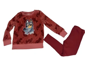 Bluey 2 Pc Long Sleeve Outfit 5T Disney Blue Dog - Picture 1 of 2