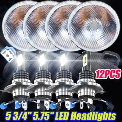 4pcs 5 3/4" 5.75" LED Headlights HI/LO for Pontiac GTO Grand Prix Firebird - Image 1 of 4
