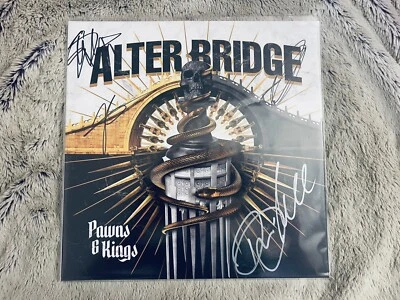 ALTER BRIDGE SIGNED PAWNS & KINGS Yellow Transparent VINYL LP - Image 1 of 2