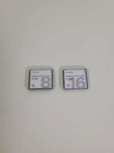 Canon Compact Flash Card FC-16M With Case And FC-8M With Case - Picture 1 of 3