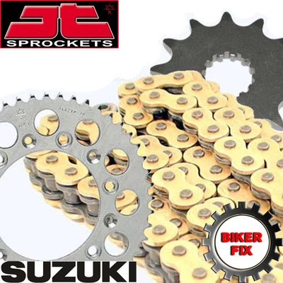 Kit de cadena y piñón dorado para Suzuki PE250 N 78-79 HDR Race Foto 1 de 1