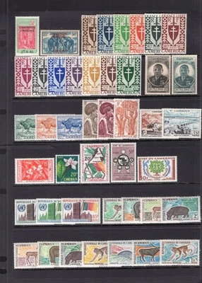 Cameroun 1940-1973 Selection of 92 Stamps Mint H or NH - Image 1 of 3