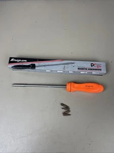 Destornillador de mango duro naranja trinquete Snap-On SSDMR8A 13" de largo - Imagen 1 de 15