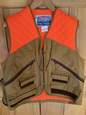 Field & Stream Hunting Shooting Vest Florescent Orange & Brown Style # 8946 - Image 1 of 4