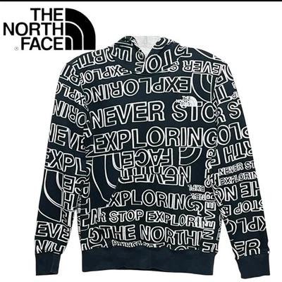 The North Face 连帽套衫图案印花儿童男孩运动衫尺寸 L 12 — 第 1/4 张图片