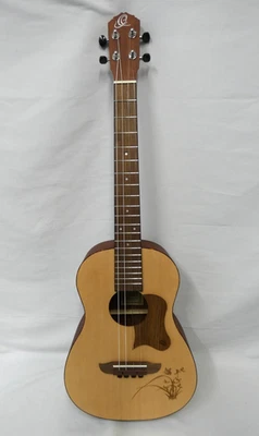 Ortega Ukulele Baritone RU Series RU5-BA Butterfly With Carry Case (Mar) - Image 1 of 4