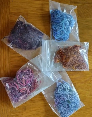 5 Pkgs. Oliver Twists- Cotton & Rayon Hand dyed in UK Embroidery Threads- - Image 1 of 4