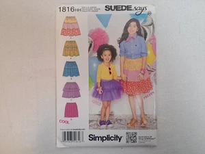 Simplicity Pattern - Child's & Girls' Pull On Skirts (3-6) #1816 - Uncut - Picture 1 of 6