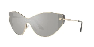 Versace Woman Sunglasses VE2239 12526G 47mm Gold - Mirror Silver Lens - NEW - Image 1 of 4