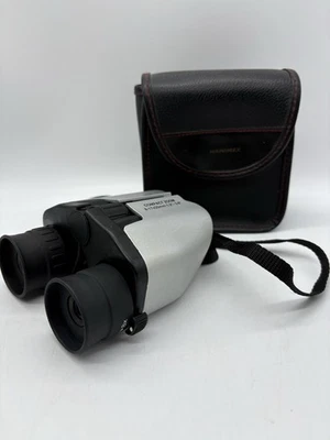Hanimex Binoculars Compact Zoom Lens with Leather Case - Image 1 of 4