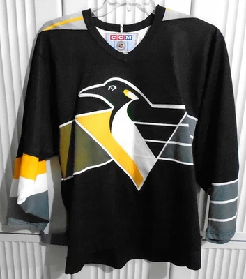 Vintage CCM Hockey Jersey Pittsburgh Robo Penguins Gradient NHL Maska Shirt Med - Image 1 of 4