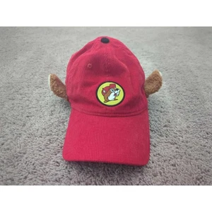 Gorra Buc-ee's para hombre talla única pana orejas de castor novedad recuerdo cierre a presión - Imagen 1 de 4