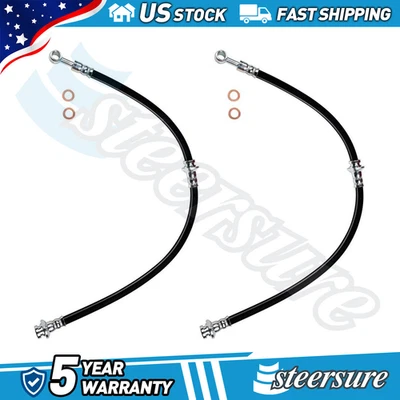 Manguera de freno delantera línea Sunsong 2 piezas para Nissan Pathfinder 3,3 L 1996-2000 Foto 1 de 3