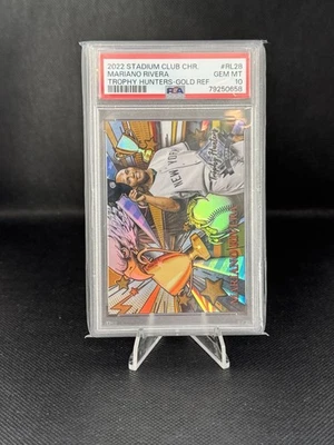 Stadium Club 2022 cromo trofeos cazadores Mariano Rivera #RL28 oro/50 PSA 10 Foto 1 de 3