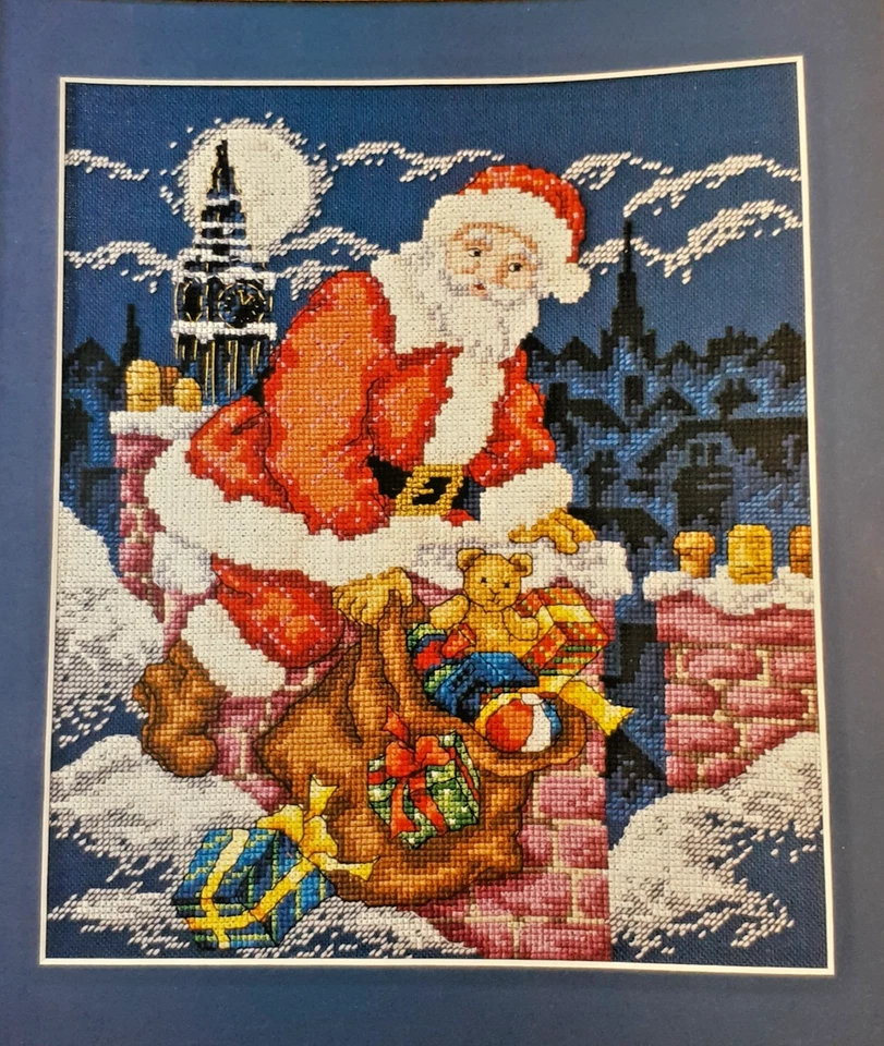 a cross stitch booklet - Santa on the Rooftop - Image 1 of 1