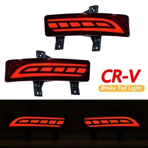Red LED Rear Bumper Reflector Fog Light Turn Signal For 2020-2022 Honda CRV CR-V - Picture 1 of 15