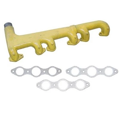 Coletor de escape A24714 A24715 diesel LP 2 peças com gaxetas compatível com estojo-IH 930 103 - Imagem 1 de 4