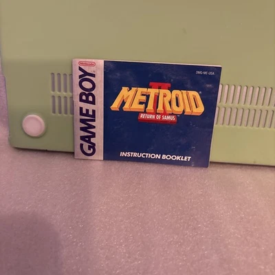 RARE Metroid II 2 Return of Samus Nintendo Game Boy, 1991 MANUAL ONLY - FREE S&H - Image 1 of 4