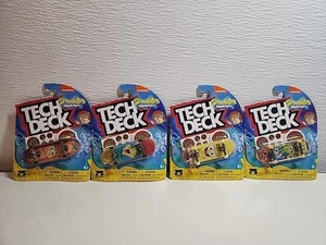 Exclusive Tech Deck Santa Cruz Spongebob SquarePants Complete Set Of 4 - Picture 1 of 6