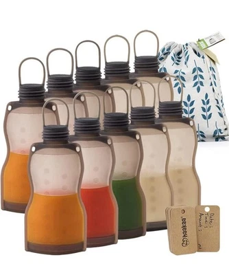 NWT! haakaa Silicone Milk Storage Bags for Breastfeeding 9oz, 10 PK - Image 1 of 4
