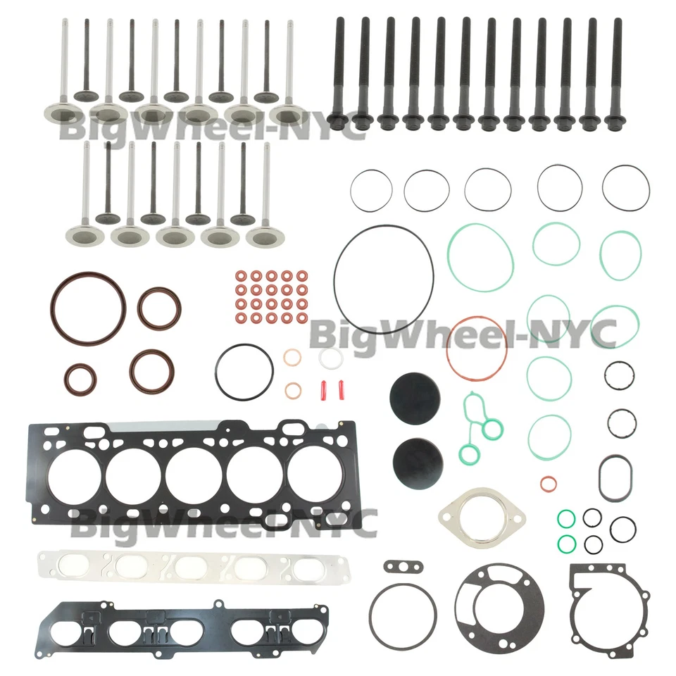 Cylinder Head Gasket & Intake Exhaust Valves For Volvo S60 C70 S40 V50 C30 2.5L Foto 1 de 4