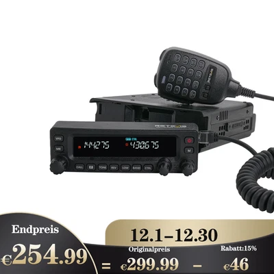  Retevis MA1 Amateurfunk Mobiler Transceiver mit Abnehmbarem Cross Band Repeater - Bild 1 von 4