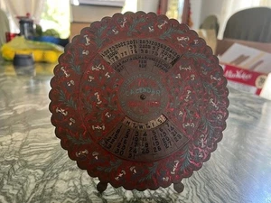 Vintage Brass Perpetual Calendar~75 years (1969-2043) - Picture 1 of 8