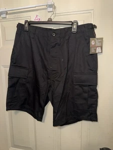 Rothco 65206 Black Military Bdu Shorts  Gargo Army Swat M (31”-35”) Pocket (120) - Picture 1 of 2