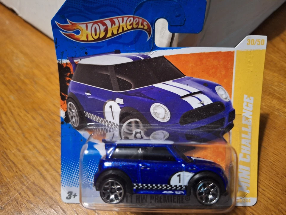 2011 Hot Wheels HW Premiere Mini Challange Cooper S Works Blue - Image 1 of 3