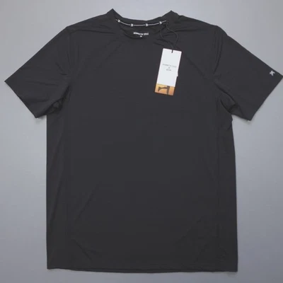 Camisa Kenneth Cole Tech SS para hombre malla sedosa elástica absorbente suave negra Foto 1 de 4