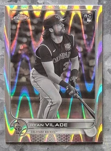 #85 Ryan Vilade 2022 Topps Chrome Sonic Lite blanco y negro RayWave - Imagen 1 de 2