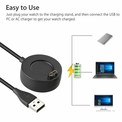 For Garmin Fenix 5 5S 5X Plus Watch USB Charging Data MZZA7 2025 Charger J5C5 - Photo 1/4