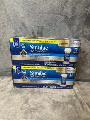 24 Similac 360 total care Ready to Feed Infant Formula Bottles - 2 oz each - Image 1 of 4