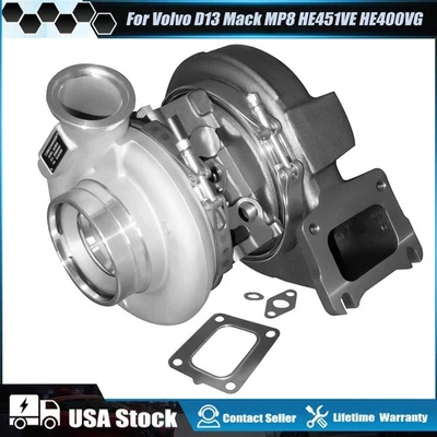 OEM New Turbo Turbocharger for Volvo D13, Mack MP8 13.0L Billet Wheel 85151094 - Image 1 of 4