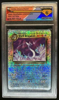 2002 Pokemon Legendary Collection Dark Dragonair Reverse Holo #38/110 OSG 6 - Изображение 1 из 2