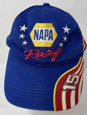 NAPA Hombres NASCAR Auto Carreras Bandera Americana 15 Michael Waltrip Gorra Sombrero Foto 1 de 4