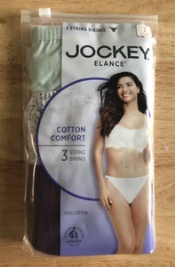 JOCKEY Panties ~ Women's Underwear Elance ~ STRING BIKINI ~ Style 1483 ~ Sz 7 - Picture 1 of 1