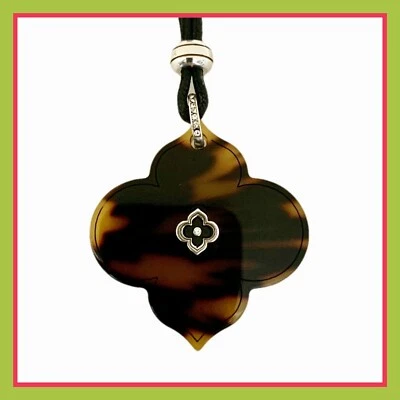 Брайтон ТОЛЕДО АЛЬТ ЧЕРЕПАХА черный шнур длинный подвеска ожерелье Рекомендуемая розничная цена производителя $72 новый с Ярлыками - Изображение 1 из 4