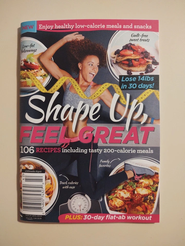SHAPE UP, FEEL GREAT! 2024 DIGEST MAGAZINE  106 RECIPES MINI MAGAZINE  - Image 1 of 1