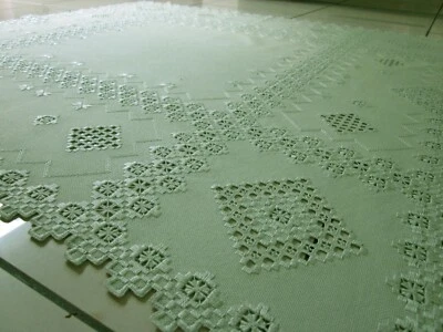 Hardanger Stickerei Handarbeit Mitteldecke 110x110cm. - Image 1 of 3