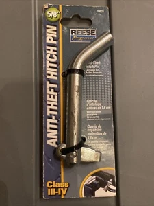 REESE ANTI-THEFT HITCH PIN 5/8" OPEN BOX ITEM NEVER USED LOCKABLE - Picture 1 of 2