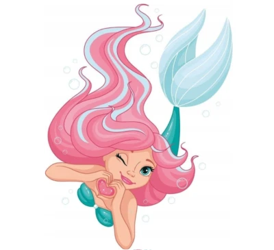 Essbar Meerjungfrau Meer Tortenaufleger Torte  Geburtstag Zuckermasse + TEXT - Bild 1 von 4