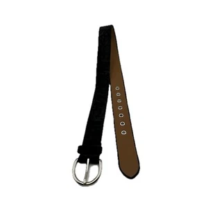 Rebecca Minkoff Black Velvet and Leather Belt Size Small New with Tags Luxury - Picture 1 of 12