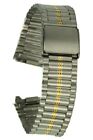 Edelstahl-Uhrenarmband bicolor Stegbreite 20 / 17mm Ersatzband Uhrband