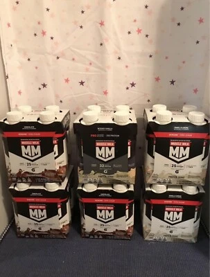 Batido de Proteínas Genuinas Muscle Milk, Chocolate/Vainilla 25g/32g Proteína 6 @ 6pks. Foto 1 de 4