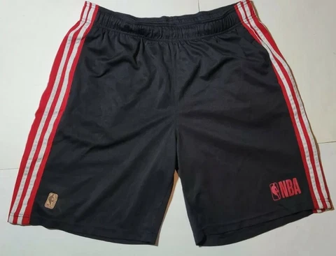 Miami Heat NBA Shorts Men's XL Black Red Basketball Cover