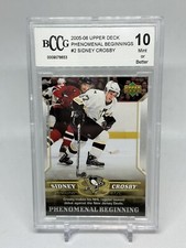 Sidney Crosby 2005-06 UD Phenomenal Beginning #2 BCCG 10 Mint 💥
