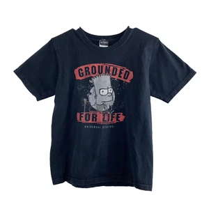 Vintage Universal Studios Kids Bart Simpson Grounded for Life T-Shirt Graphic M - Picture 1 of 12