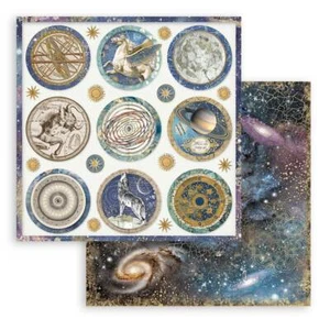 Stamperia - COSMOS INFINITY - ROUNDS - 12" X 12" - CUT UP TO SAVE ON POSTAGE !!! - Picture 1 of 1